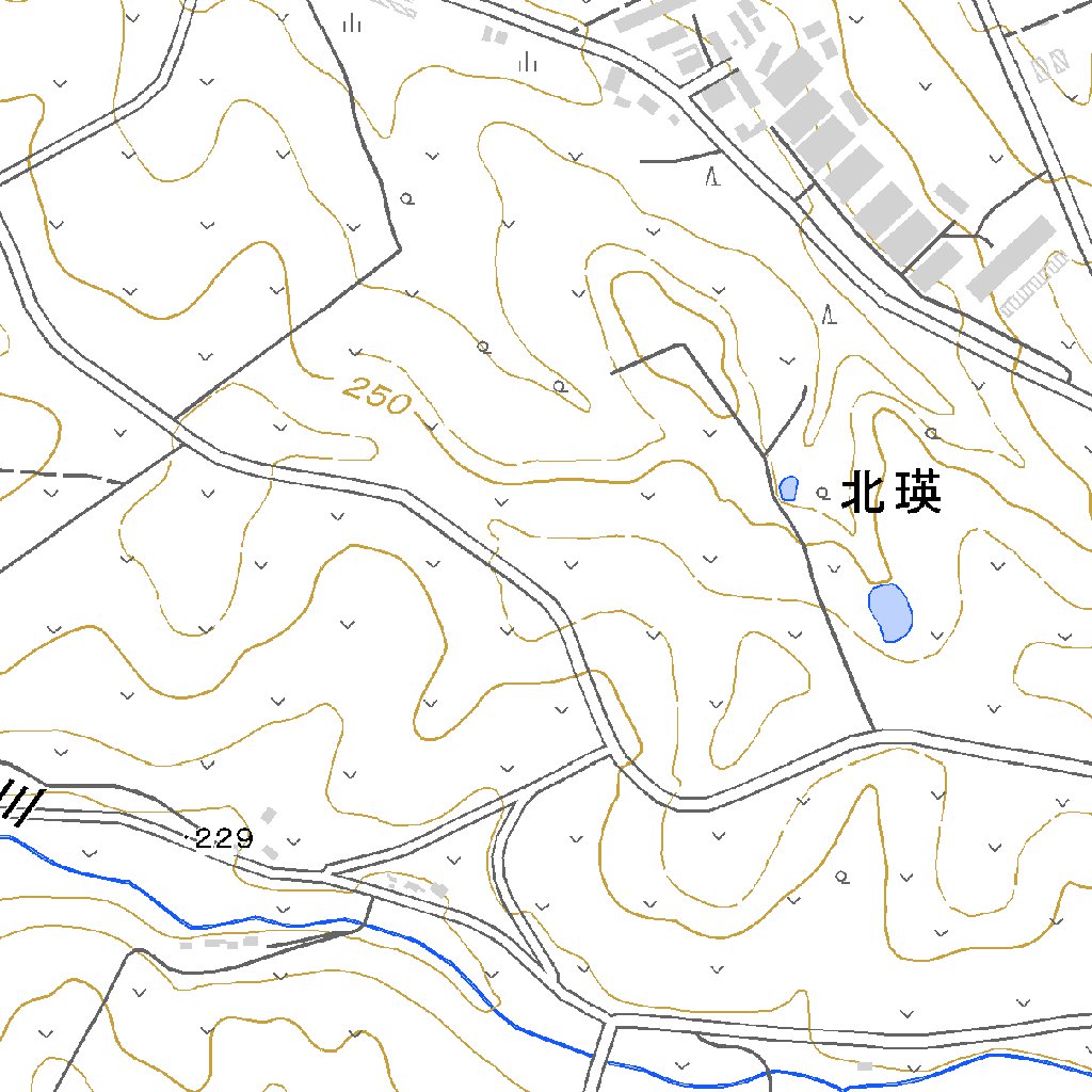 654233 美瑛 （びえい Biei）, 地形図 Map by Pacific Spatial