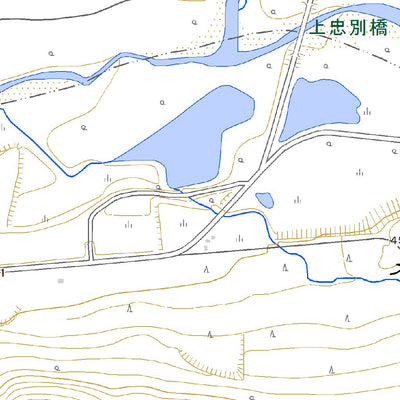 654235 俵真布 （たわらまっぷ Tawaramappu）, 地形図