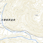 654237 白雲岳 （はくうんだけ Hakundake）, 地形図