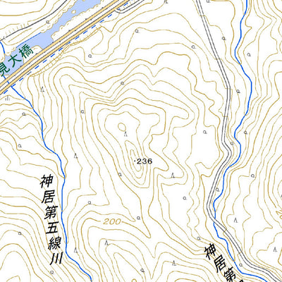 654241 神居古潭 （かむいこたん Kamuikotan）, 地形図