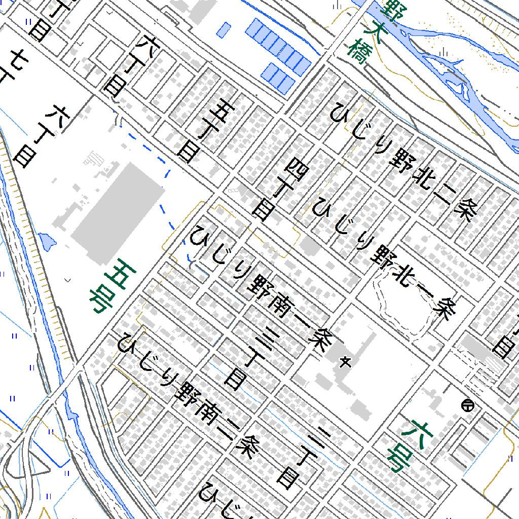 654243 西神楽 （にしかぐら Nishikagura）, 地形図 Map by