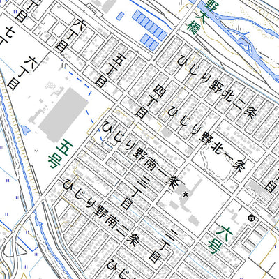 654243 西神楽 （にしかぐら Nishikagura）, 地形図