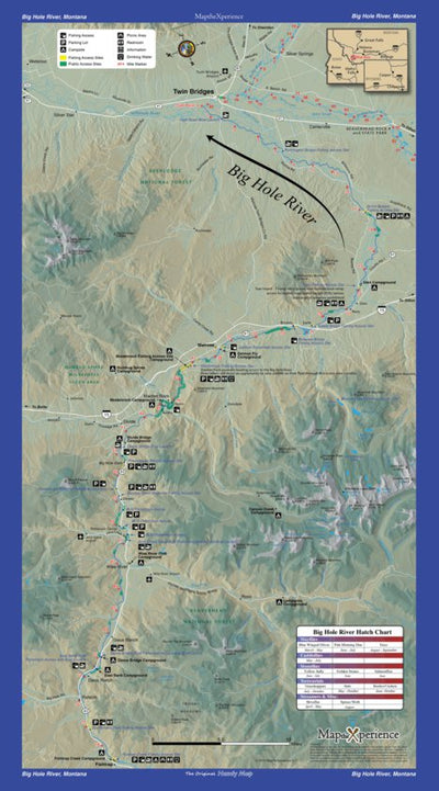 Bighole River Montana Fishing Map