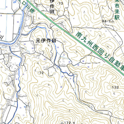 473032 長里 （ながさと Nagasato）, 地形図