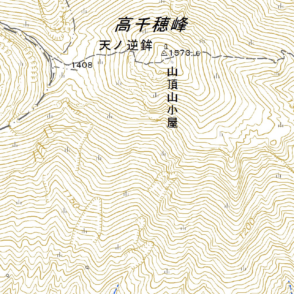 473067 高千穂峰 （たかちほのみね Takachihonomine）, 地形図 Map by