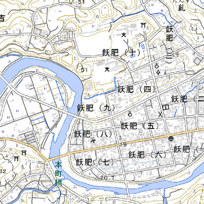 473132 飫肥 （おび Obi）, 地形図