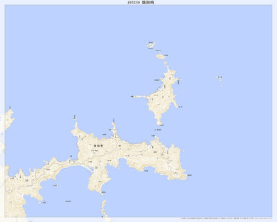 493230 鶴御崎 （つるみさき Tsurumisaki）, 地形図