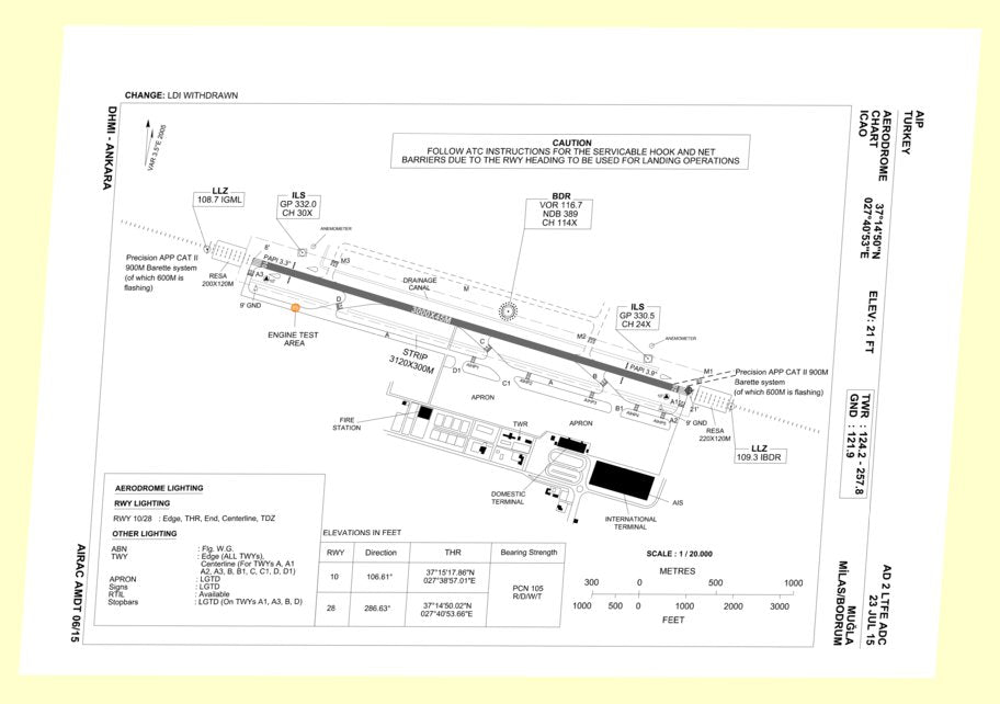 LTFE aerodrome chart 20150723 Map by Nejat Yegen | Avenza Maps