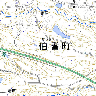 533303 伯耆溝口 （ほうきみぞくち Hokimizokuchi）, 地形図