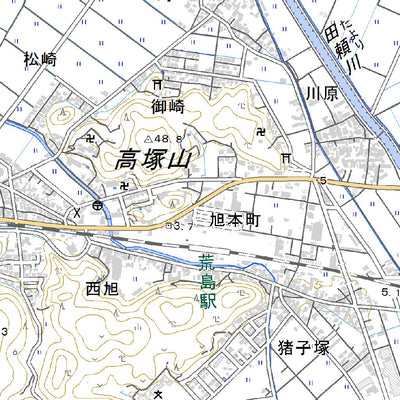 533311 揖屋 （いや Iya）, 地形図