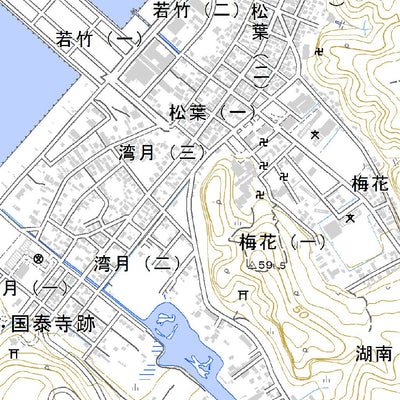 644446 厚岸 （あっけし Akkeshi）, 地形図