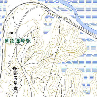 644453 細岡 （ほそおか Hosoka）, 地形図