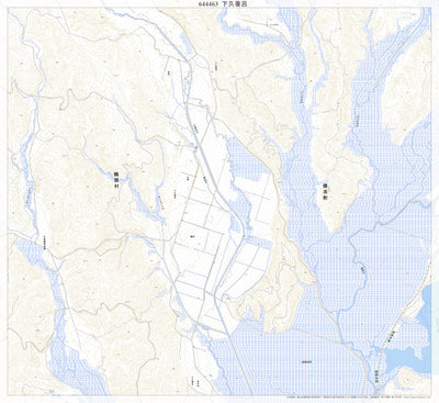 644463 下久著呂 （しもくちょろ Shimokuchoro）, 地形図