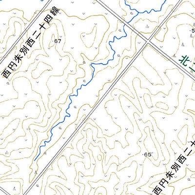 644467 茶内原野 （ちゃないげんや Chanaigenya）, 地形図