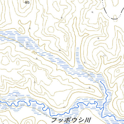 644476 フッポウシ川 （ふっぽうしがわ Fupposhigawa）, 地形図
