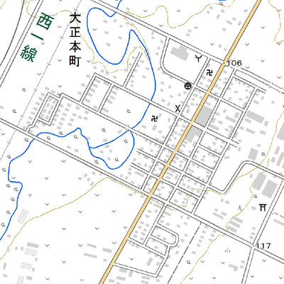 644311 大正 （たいしょう Taisho）, 地形図