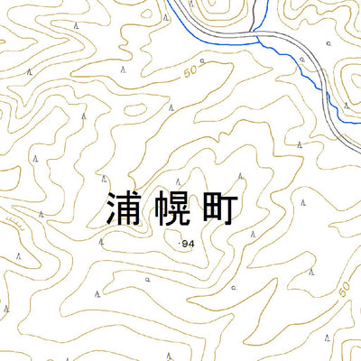 644315 浦幌 （うらほろ Urahoro）, 地形図