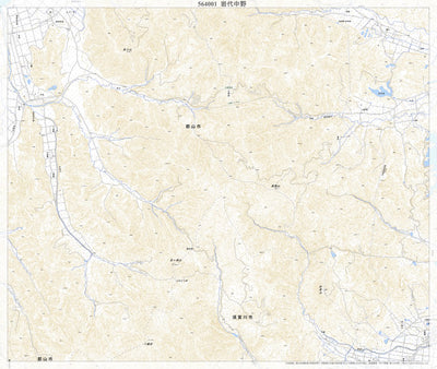 564001 岩代中野 （いわしろなかの Iwashironakano）, 地形図