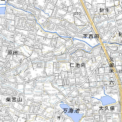 564002 郡山西部 （こおりやませいぶ Koriyamaseibu）, 地形図