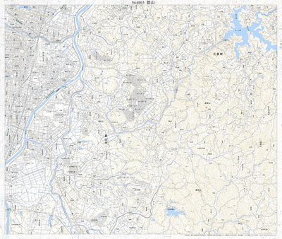 564003 郡山 （こおりやま Koriyama）, 地形図