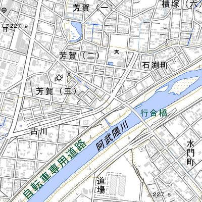 564003 郡山 （こおりやま Koriyama）, 地形図