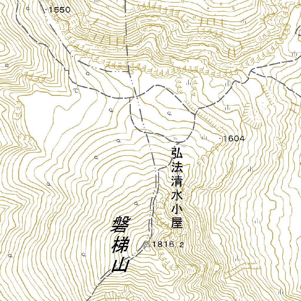 564030 磐梯山 （ばんだいさん Bandaisan）, 地形図 Map by Pacific 