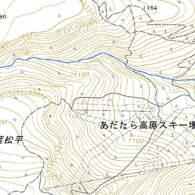 564032 安達太良山 （あだたらやま Adatarayama）, 地形図