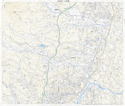 564033 二本松 （にほんまつ Nihommatsu）, 地形図