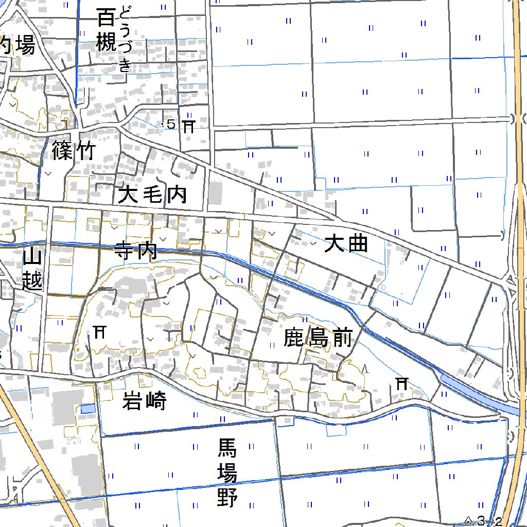564057 相馬中村 （そうまなかむら Somanakamura）, 地形図 Map by