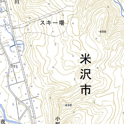 564060 米沢 （よねざわ Yonezawa）, 地形図
