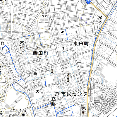 564076 角田 （かくだ Kakuda）, 地形図