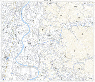 594111 石鳥谷 （いしどりや Ishidoriya）, 地形図