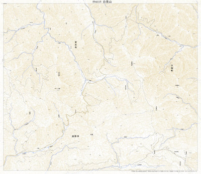 594115 白見山 （しろみやま Shiromiyama）, 地形図