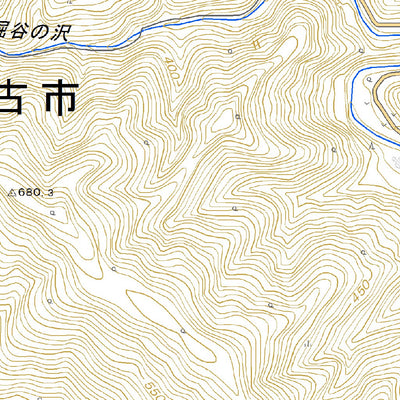 594145 和井内 （わいない Wainai）, 地形図