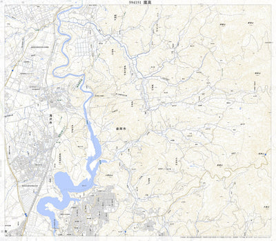 594151 鷹高 （たかこう Takako）, 地形図