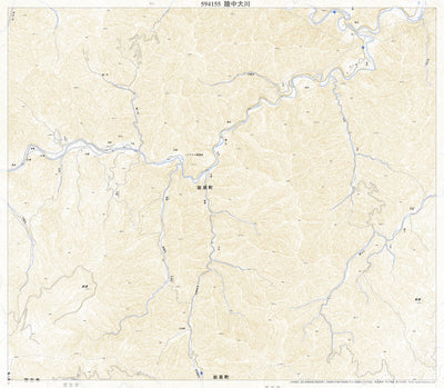 594155 陸中大川 （りくちゅうおおかわ Rikuchuokawa）, 地形図