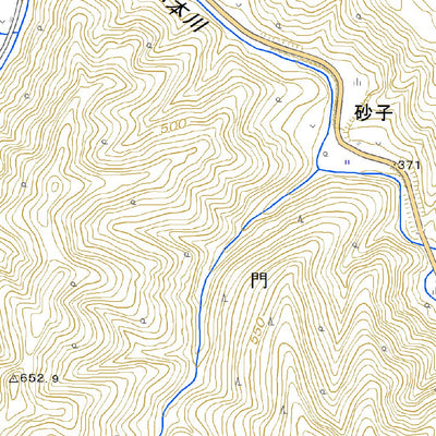 594164 早坂高原 （はやさかこうげん Hayasakakogen）, 地形図