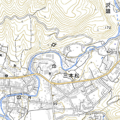 594166 岩泉 （いわいずみ Iwaizumi）, 地形図