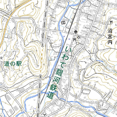 594171 沼宮内 （ぬまくない Numakunai）, 地形図