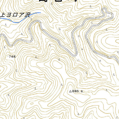 594173 小屋瀬 （こやせ Koyase）, 地形図
