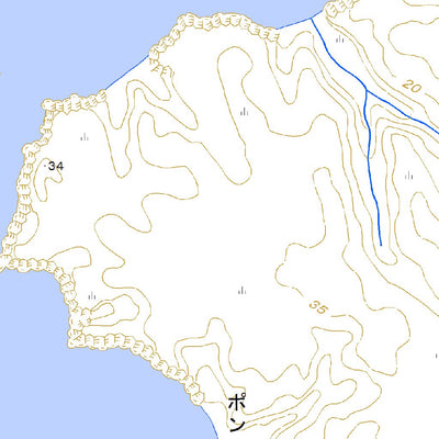 654610 色丹島 （しこたんとう Shikotantou）, 地形図