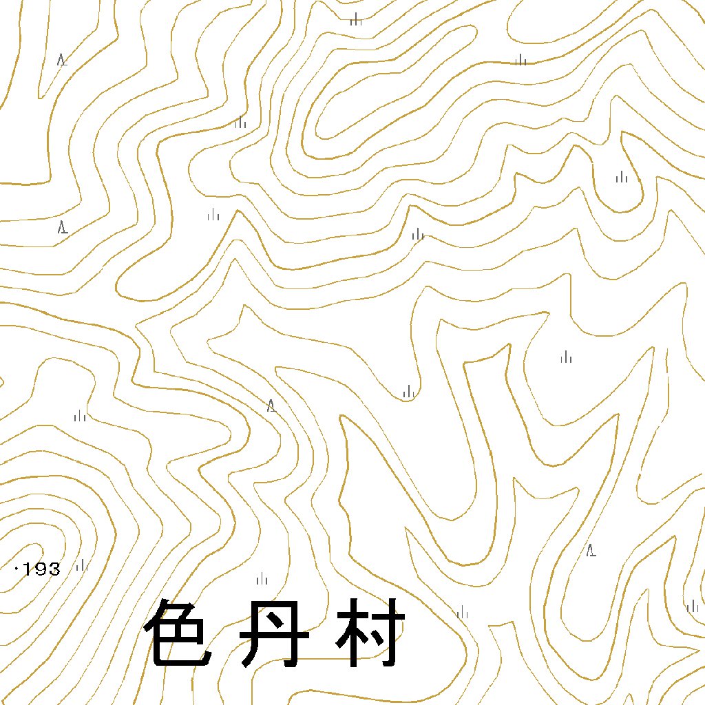 654645 色丹島 （しこたんとう Shikotantou）, 地形図 Map by Pacific