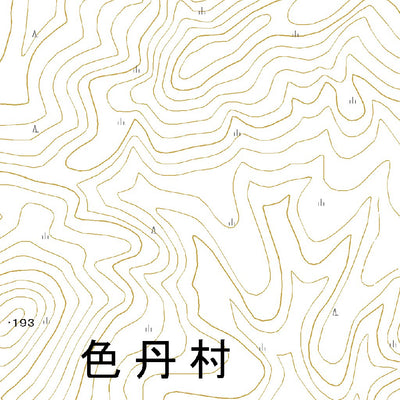 654645 色丹島 （しこたんとう Shikotantou）, 地形図