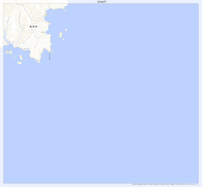 654657 色丹島 （しこたんとう Shikotantou）, 地形図