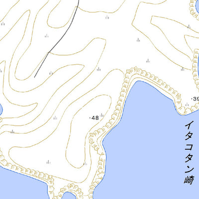 654657 色丹島 （しこたんとう Shikotantou）, 地形図