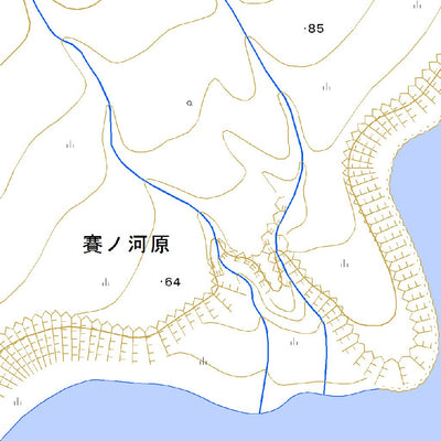 664632 安渡移矢岬 （あといやみさき Atoiyamisaki）, 地形図
