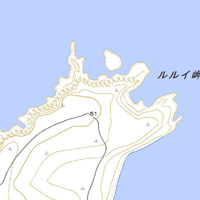 664661 安渡移矢岬 （あといやみさき Atoiyamisaki）, 地形図