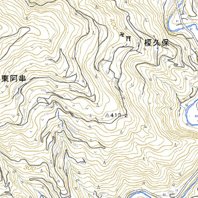 513411 西赤谷 （にしあかだに Nishiakadani）, 地形図