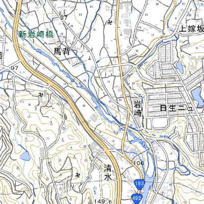 513420 川東 （かわひがし Kawahigashi）, 地形図