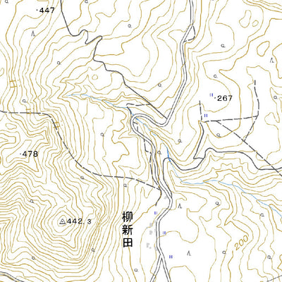 563943 津川 （つがわ Tsugawa）, 地形図